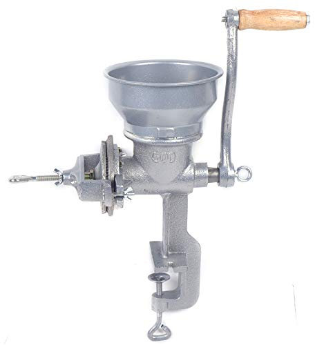 MINRS Manuelle Getreidemühle Einstellbare Manual Grain Grinder Mill Handmühle Kornmühle Handkaffeemühle für Nuss, Kaffee, Getreide, Samen, Mais, Gewürze