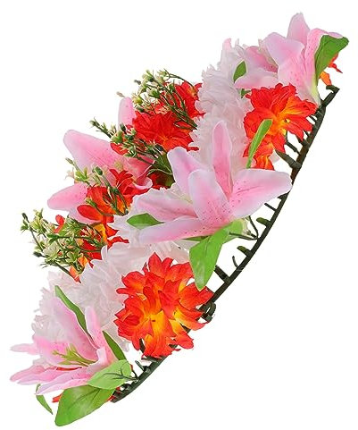 Vaguelly Couronne Commémorative pour Funérailles Couronne De Fleurs pour Lieu De Sépulture Fleurs Funéraires Lieu De Sépulture