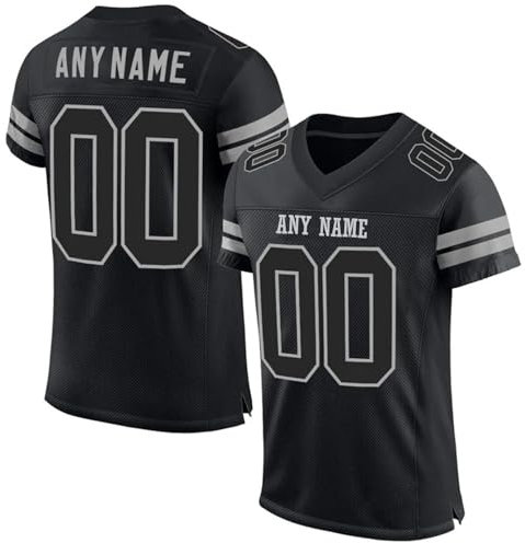 Personalisiert American Football Trikot Herren Damen Kinder Jugend Custom Jersey Personalized Name Und Number Kostüm Schnelltrocknend Rugby Shirt, Personalisierbar Oder Blanko