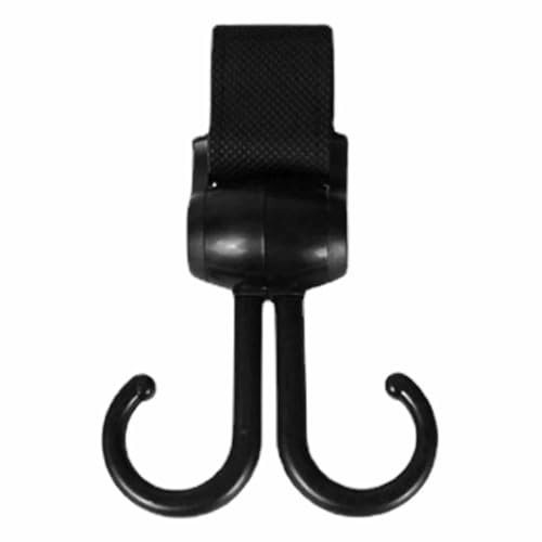 Ganci per passeggino, girevoli a 360 gradi, con cinghie, clip per passeggino, per mamma, pannolini, borse della spesa, zaini, sedie a rotelle, shopping, organizzazione di viaggi