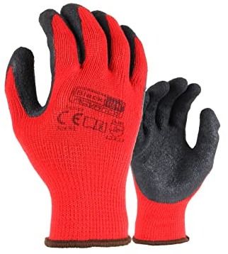 Blackrock Latex Heavy Duty Palm Coated Gripper Work Gloves for Excellent Wet and Dry Grip and Handling - Size 10/XL