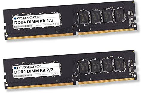 Maxano 32GB Kit 2X 16GB RAM Speicher DDR4 2400MHz DIMM kompatibel mit Gigabyte Mainboard GA-H110M-S2PH, GA-H110M-S2PT, GA-H110M-S2PV, GA-H110M-S2V, GA-H110M-WW