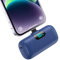 Mini Power Bank für iPhone 5000mAh, Upgrade 15W PD 3.0A Schnellladung, Leicht-Kompakt Powerbank LCD Display Akkupack Kompatibel mit iPhone 14/14 Pro Max/13/13 Pro Max/12/12 Pro/11/XR/X/8/7/6 - Blau