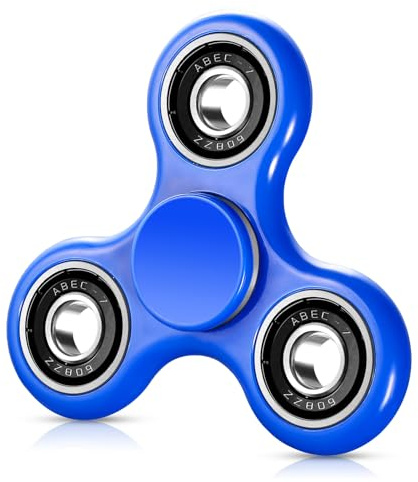 SCIONE Fidget Spinner Jouet Sensoriel pour Les Mains Soulagement de l'anxiété et du Stress Hand Spinner Cadeaux pour Enfants Sacs à Surprises pour Adultes (Bleu)