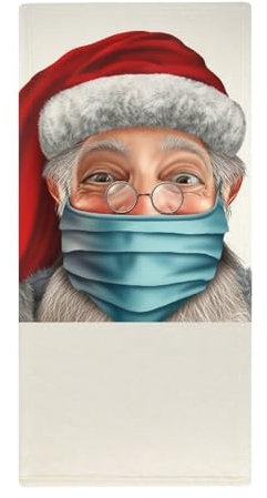 FZRTGOP Weihnachtsmann Handtücher Weich Saugfähig Handtuch Waschlappen Gästetücher Für Badezimmer Küche 73x35cm