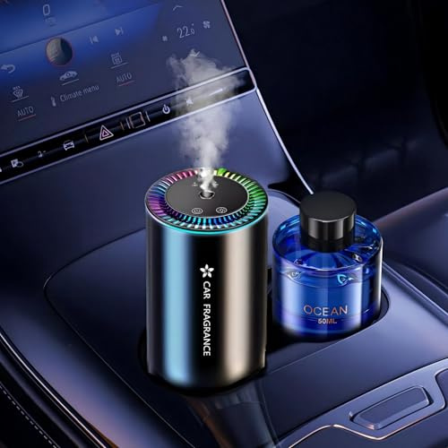 2025 Bil Luftrenare 50ml Parfym (Colognee), Elektrisk Doftspridare, Ultraljudsförstärkare, 3 Läge, Automatisk På/Av, Inbyggt Batteri, Aromadiffusor (Havsbris) BJ-577