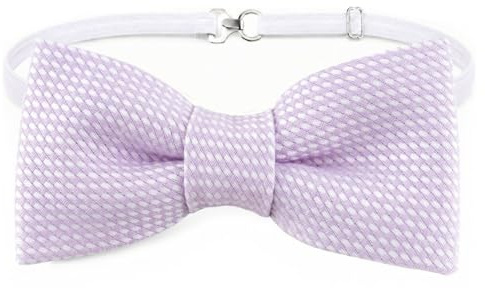 TigerTie småbarn baby fluga Pique i uni mönstrad 100 % bomull, förbunden rosett med gummigyft 24 till 38 cm halsomkrets justerbar + förvaringslåda