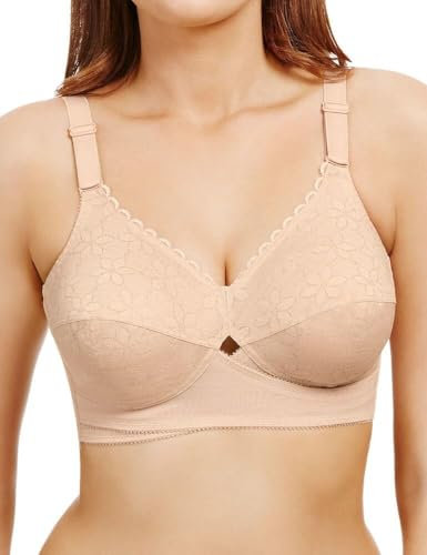 Berlei Women's Classic Full Cup Bra Coverage, Opaque, Nude, 34E