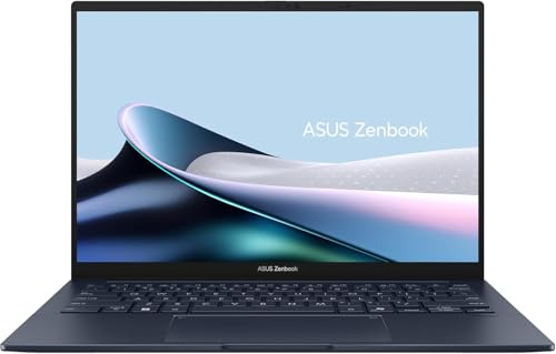 ASUS Zenbook 14 UX3405CA, Notebook con Monitor da 14 OLED, 120Hz,Intel® Core™ Ultra 9 Processor 285H,RAM 32GB, 1TB SSD, WIN11 Home, Blu
