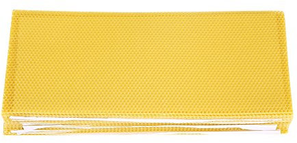 Bienenwachsplatten 30 Stück, Imker Bienenwachsform Werkzeuge Bienenwachs Basis Reines Bienenwachs Mittelwände, Imker AusrüstungWachs Kerzenherstellungssets Zubehör 19.5 x 41.5cm