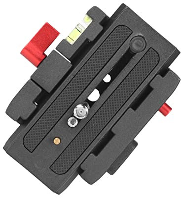 Sequpr Abrazadera y Placa de Liberación Rápida para Cámara Compatible con Manfrotto MVH500AH 577 701HDV Rótula de Trípode
