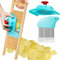 3 Pcs Waffle Fry Cutter Set Crinkle Cutter for Potatoes French Fry Lattice Maker Carrot Wavy Chopper Slicer Stainless Steel Knife with Protective Cover for Home Veggies Pickle Kitchen Food Safety