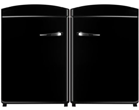 ConServ 3.2 cu.ft. Frost Free Black Retro Convertible Refrigerator-Freezer Set
