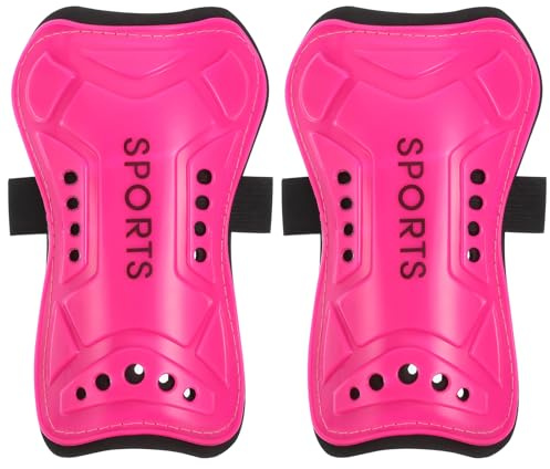 Yoosso Kids Shin Pads, Football Shin Guards for Boys, Pink Ankle Protection