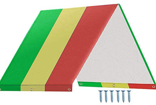 Zuasdvnk Kit de balançoire, Toboggan, Aire de Jeux, auvent, bâche de Rechange, Toit, toboggans pour Enfants, 132 x 226 cm