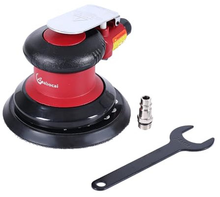 Professional Air Random Orbital Palm Sander, Heavy Duty Dual Action Pneumatic Sander with 1pc Backing Plate (5 inch)