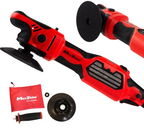 Maxshine MB1200 Pro Rotary Polisher | 1200W Brushless Motor, 5/6 Plate, 6-Speed Thread, 5/8 | Auto Detailing Tool Boat & Marine for
