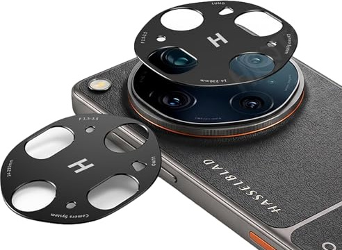 GIOPUEY Kameralinsskydd kompatibelt med OPPO Find X9 Ultra, [2-pack] kameralins metallskydd [påverkar inte bilden] (svart)