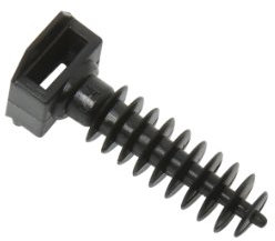 Base De Tacos De Anclajes Para Abrazadera De 9 Mm Negro Bolsa De 20