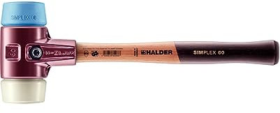 Simplex Schonhammer, TPE-soft / Nylon; mit Tempergussgehäuse und hochwertigem Holzstiel | D=60 mm | 3018.060