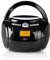 Nedis - Boombox - 9 W - Bluetooth® - CD Player/FM Radio/USB/AUX - Handle - Black