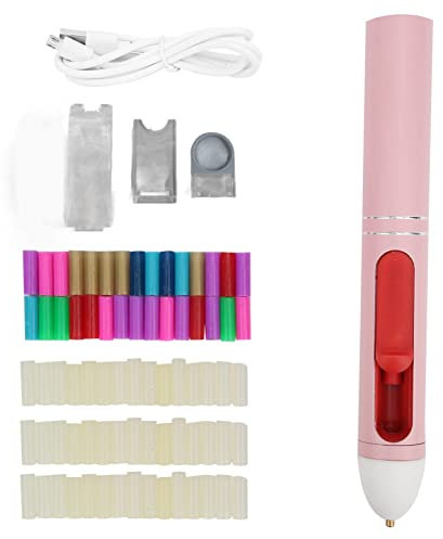 Pistolet à Colle Chaude Sans Fil, Pistolet Thermofusible à Préchauffage Rapide, Pistolet à Colle Thermofusible Coloré En Forme De Stylo, Batterie Au Lithium Rechargeable Par USB De 2200 MAh