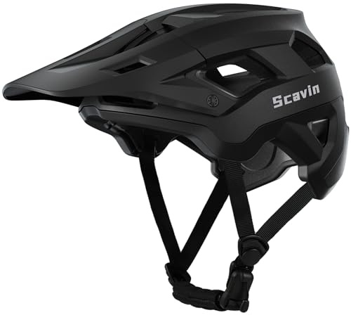 Scavin Mountain Bike Helmet for Adult, NTA 8776 E-Bike & Road Bicycle Helmet Certified Adjustable MTB Cycling for Men Women Youth Visor &Magnetic Buckle