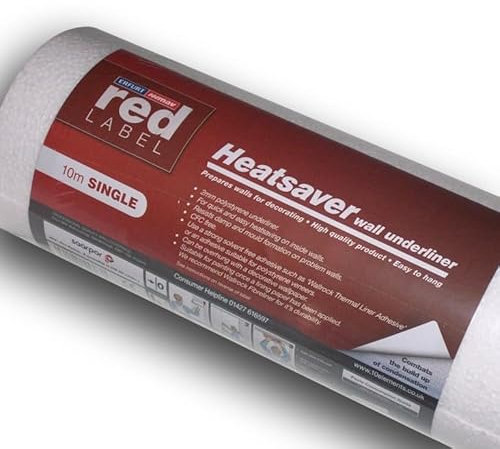 Wall Insulation Mould Thermal Polystyrene Wall Lining 2mm x 10m Heat Saving Damp Insulating Paper Wallpaper Underliner