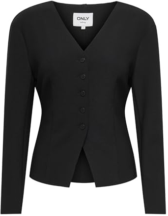 ONLY Onlclever Life - Blazer da Donna TLR, Taglia 42, Colore: Nero, Nero, 42