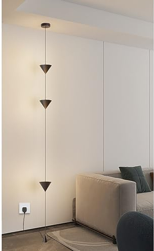 Lampadari da soffitto, Illuminazione a Sospensione a Clessidra, Lampada da Terra Moderna e Creativa e Lampada a Sospensione, Illuminazione d'atmosfera per Soggiorno, Comodino, sfon