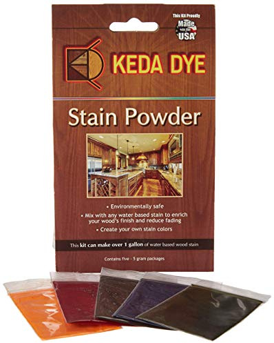 Keda Dyes Palo de tinte - anilina Tinte 5 Color Kit - Barnizado de madera en polvo ...