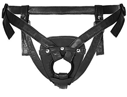 SH. Pelle della cintura di sicurezza per Strap on Dildo, Unisex