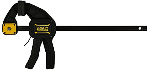 Stanley Fmht0-83235 Serre-Joint L 300 Gamme FatMax - Travaux De Précision - Rainure En V Pour Maintien Des Tubes - Rail En Acier - Corps En Nylon Renforcé - Fonction Écarteur