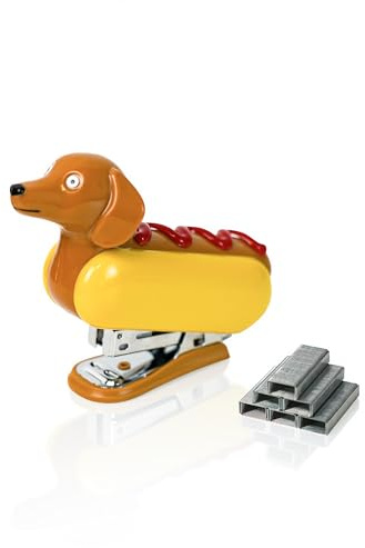 YOBRO Mini engrapadora para estudiantes, novedosa grapadora de escritorio con 1000 grapas, capacidad de 12 hojas, grapadora de animales para el hogar, oficina, relleno de calcetines para amigos