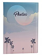 Exacompta 62333E Fotoalbum mit Taschen SUNSET 300 Fotos 10 x 15 cm 100 Seiten Format 22,5 x 32,5 cm Einband mit matter Laminierung trendiger Druck