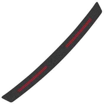 Heckklappen Schutzleiste Für Citroen DS3 DS4 DS5 DS DS6 DS7 Auto Heckstoßstange Anti Scrach Aufkleber Kohlefaser Auto Kofferraum Schutzaufkleber Ladekantenschutz (Color : Black Red, Größe : for DS5