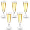 Coztie Sektgläser Plastik, 30 Stück Kunststoff 150ml Mehrweg Champagnergläser Mimosa für Sektempfang, Hochzeit, Geburtstag, Picknick, Party - Transparent