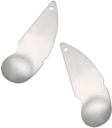 Alipis 2 Pezzi Cucchiaio di Kiwi cucchiai Taglia Kiwi Pela Frutta Set Cucina Gadget Cucina spelucchino Utensili da Cucina per Avocado Palette per Scavare la polpa Acciaio Inossidabile