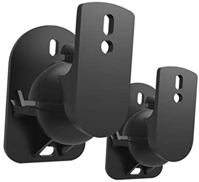DIYEAH 1Paire Support Mural pour Enceintes Satellites de Supports Noir Charge Maximum pour et Système Surround