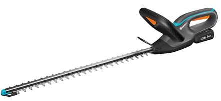 Gardena Akku-Heckenschere EasyCut 55/18V P4A Ready-To-Use Set Akku-Heckenschere: Gegenläufige Messer, Anschlagschutz, Ergonomischer Griff, Einfache Lagerung, Kabelloses Schneiden (14735-20)