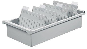 HAN Karteitrog DIN A4 quer/954-0-11 lichtgrau Kunststoff 325x320x140mm