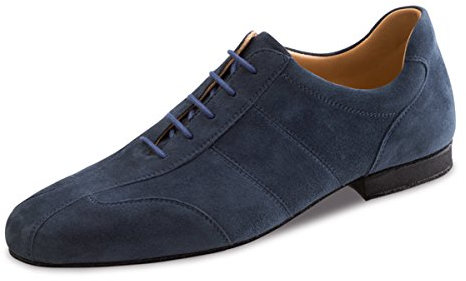 Werner kärna – herr tanzsko 28045 – velourläder blå – Super Flex Comfort, - blå - 45 1/3 EU