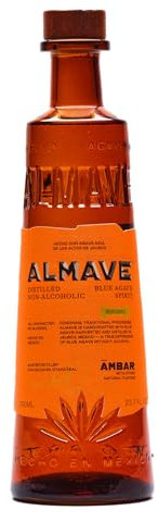 Almave Ambar Distilled Non-Alcoholic Blue Weber Spirit, <0.5% Vol, 70cl
