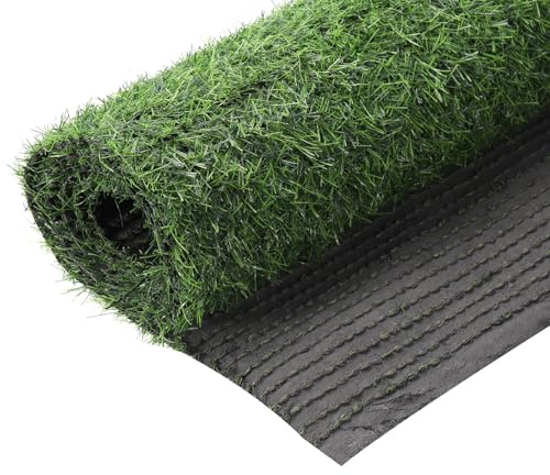 sourcing map Tapis de gazon artificiel 200 x 50 cm pour extérieur, intérieur, jardin, pelouse, décoration, sport, terrasse, vert, 2 cm d'épaisseur