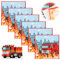 Pack of 40 Napkins Fire Brigade,Quadratisch Feuerwehr Servietten, Kinder Feuerwehr Servietten,Servietten Geburtstag,Servietten Geburtstag Junge Party Servietten Geburtstag (33x33Cm)
