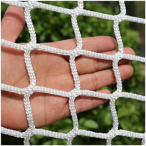 Rete di Sicurezza per Bambini Gatti, Rete di Protezione Arresto Caduta Zenza Nodi Resistente All'Usura per Scale e Balconi Ringhiere Altalena Da Giardino(Size:1 * 5m(3 * 16ft),Color:bianco)