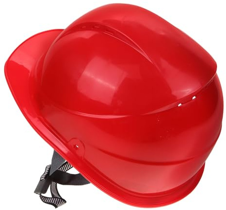 DEARMAMY Casco de Seguridad para Construcción Rojo Casco Protector Antiaplastamiento de Fibra de Vidrio Ventilación y Resistente para Obras y Trabajos Altura