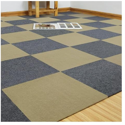ROHCGHC Losetas de moqueta Autoadhesivas, Losetas de Alfombra, Antideslizante for pelar y Pegar, baldosa for Piso, Papel Tapiz con Efecto hormigón DIY 12x12 Pulgadas, Estera insonorizada(D,20PCS)