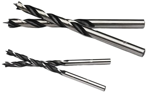 CEGQOXSH 1PC 10mm Rubber Wood Woodworking Tool Straight Shank Twist Tricuspid Three Awl Brad Pointed Drill Bit CEGQOXSH