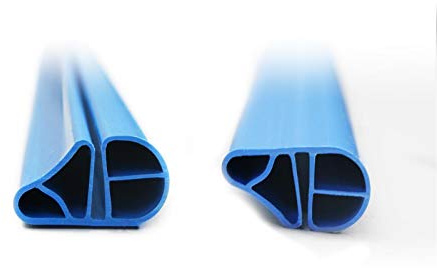 Juego de rieles de perfil para piscina redonda, diámetro de 350 – 360 cm, básico, color azul